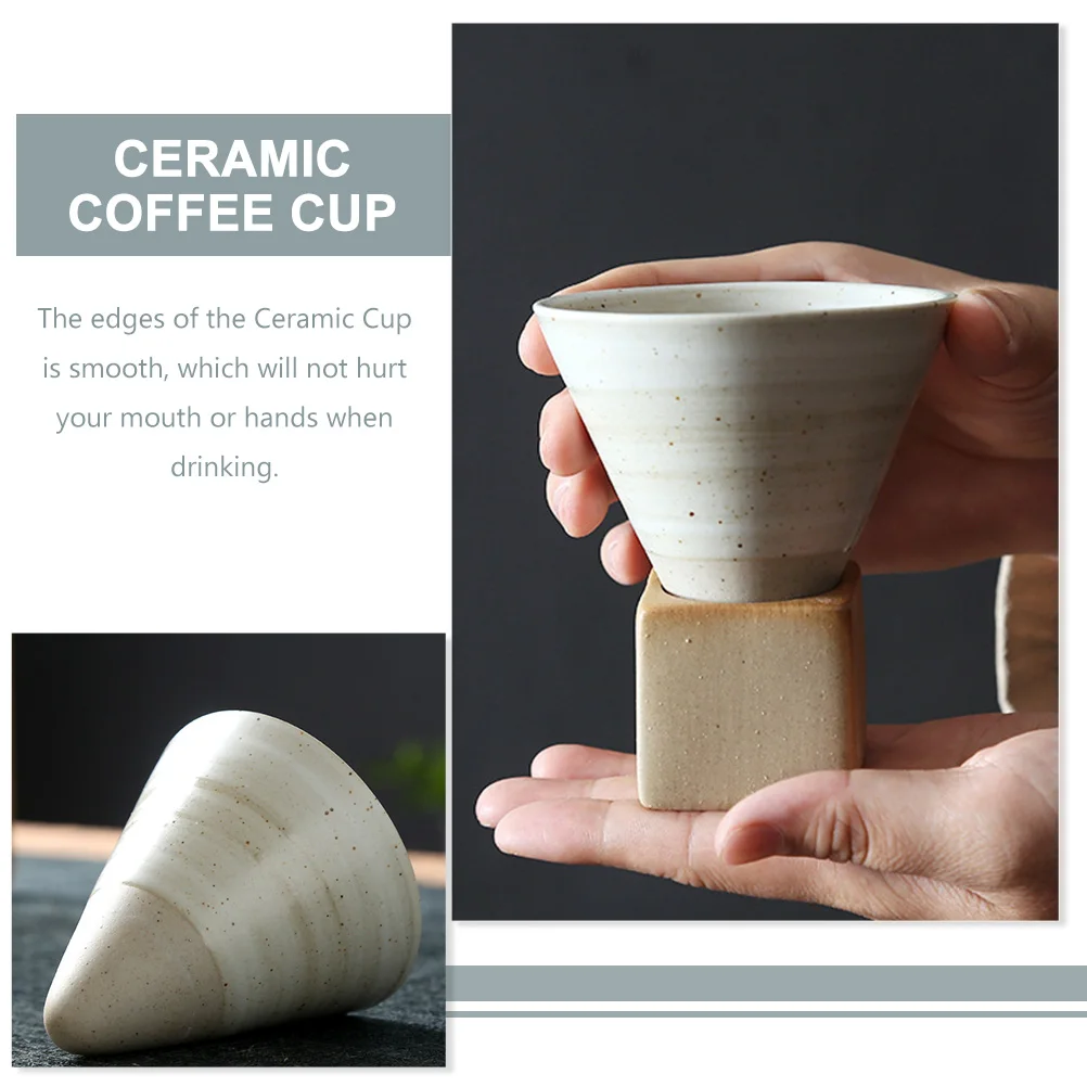 

1Set Stylish Ceramic Coffee Cup Tea Mug Japanese Design for Home Office Use Ceramic Coffee Cup Latte Mug