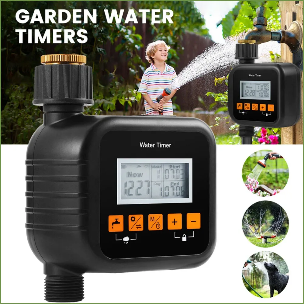 

Программируемый шланговый кран, спринклерный таймер, таймер воды, садовый газон, двор, W, 3 режима для садовой газона, теплицы