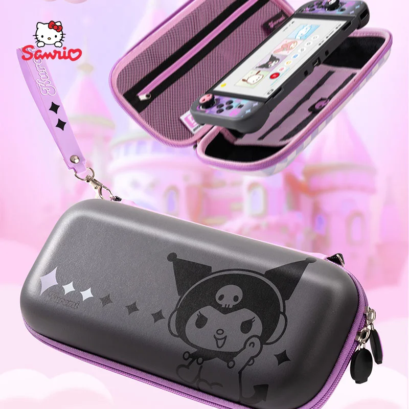 

Kawaii Sanrio Kuromi Cinnamoroll Pochacco Anime Switch Oled/ns Storage Bag Game Card Card Holder Portable Digital Peripherals