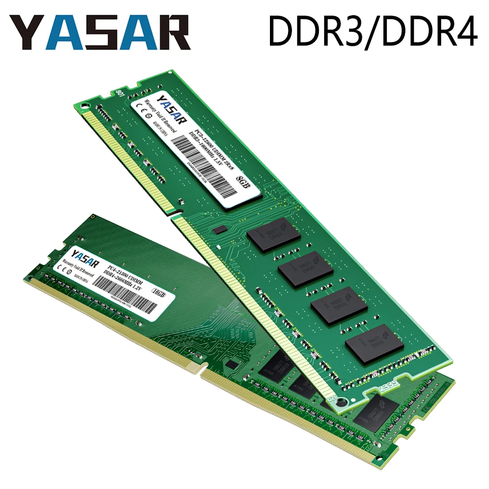 Memoria RAM DDR4 16GB 8GB 4GB 1.2V PC4 3200MHz 2666MHz 1600MHZ 1333MHZ PC3 12800 10600 Desktop Computer UDIMM Memory Memoria