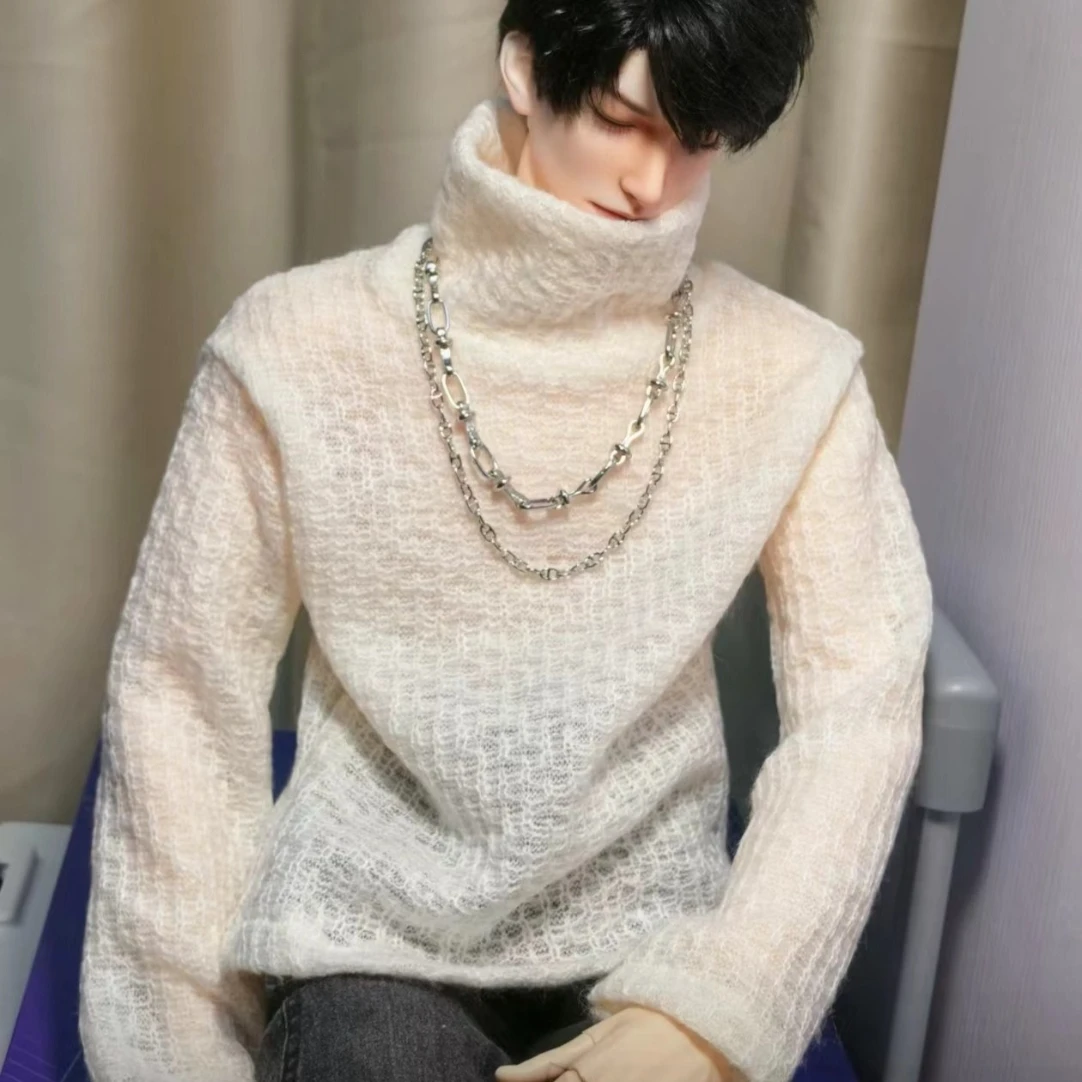 

New 1/4 1/3 Doll's Clothes for 45/68-73/75/77cm Bjd Doll Turtleneck Sweater Long Sleeves Dress Up Toys Doll Accessories,No Doll