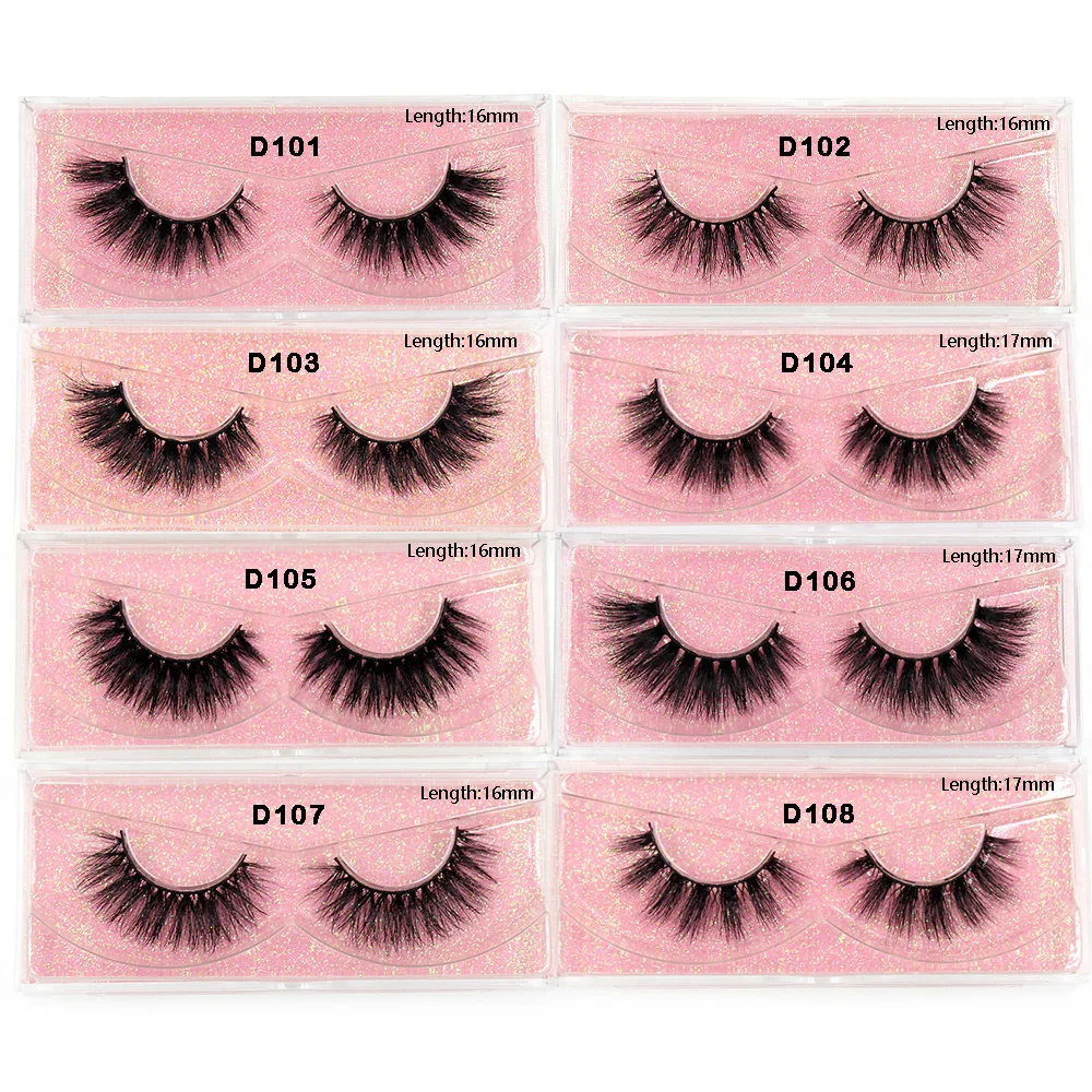 30 Pairs/Pack Eyelashes 3D Mink Lashes With Tray No Box Hand Made Full Strip Lashes Mink False Eyelashes Makeup eyelashes Fluffy
