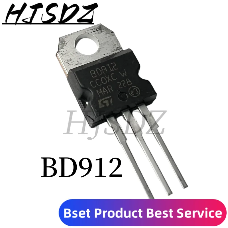 10 Uds. BD912 100V 15A TO-220 BD911 TO220 Darington Transistor Nuevo Original