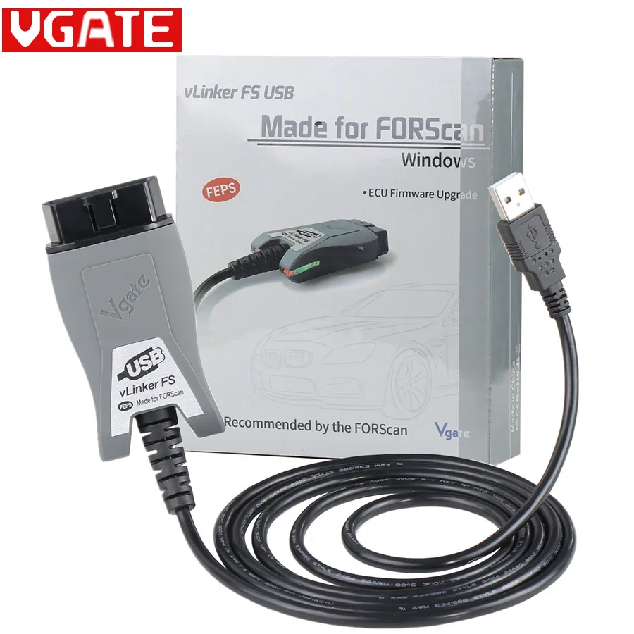 Vgate vLinker FS ELM327 для Ford FORScan HS/MS-CAN ELM 327 OBD 2 OBD2 автомобильный диагностический сканер интерфейс инструменты OBDII для Mazda