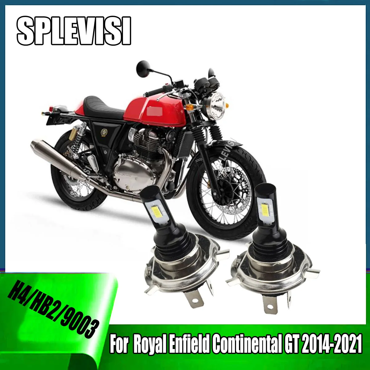HB2 H4 LED Whtie Headlight -without damaging the bulb or parts For Royal Enfield Continental GT 2014 2015 2016 2017 2018-2021