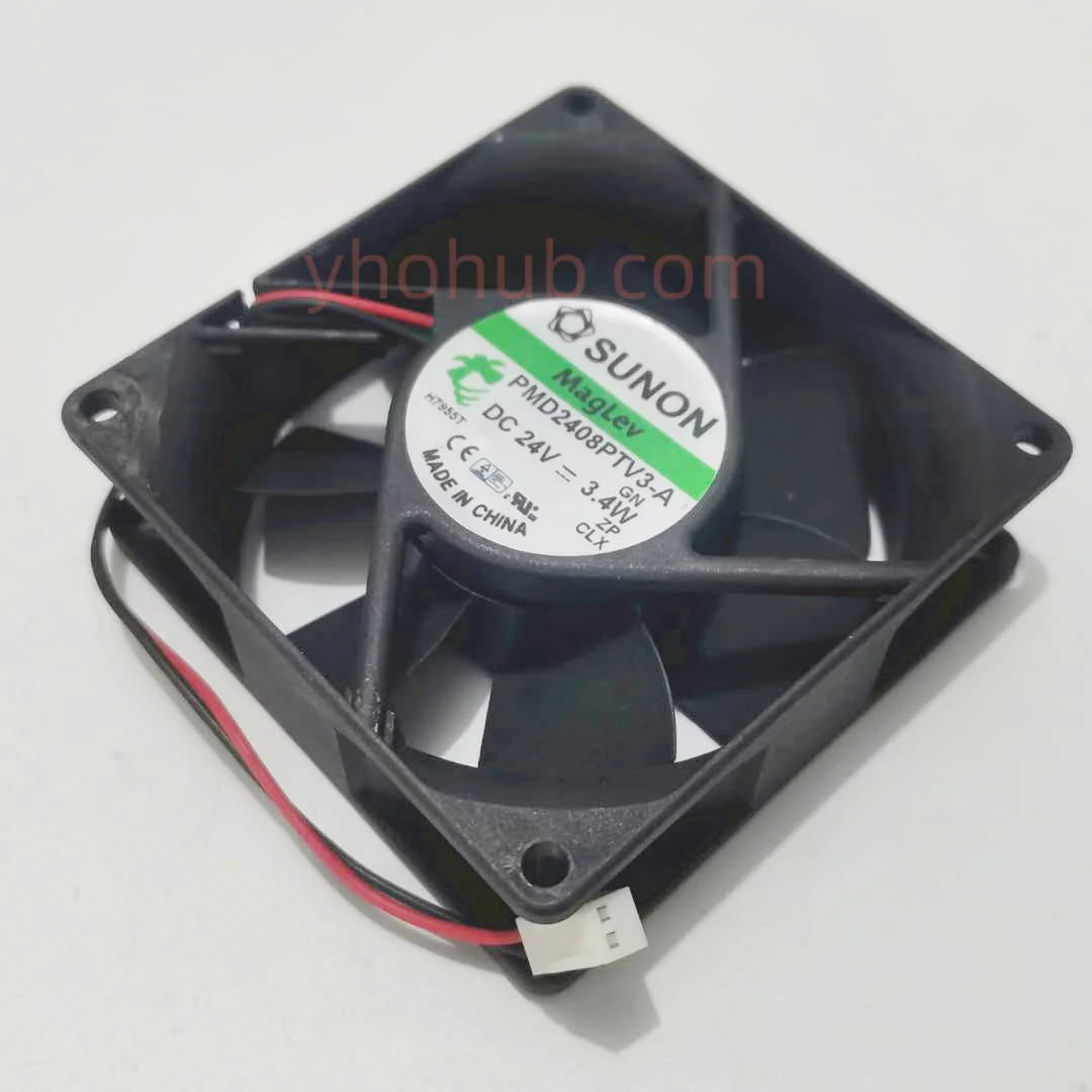 

SUNON PMD2408PTV3-A DC 24V 3.4W 80x80x25mm 2-Wire Server Cooling Fan