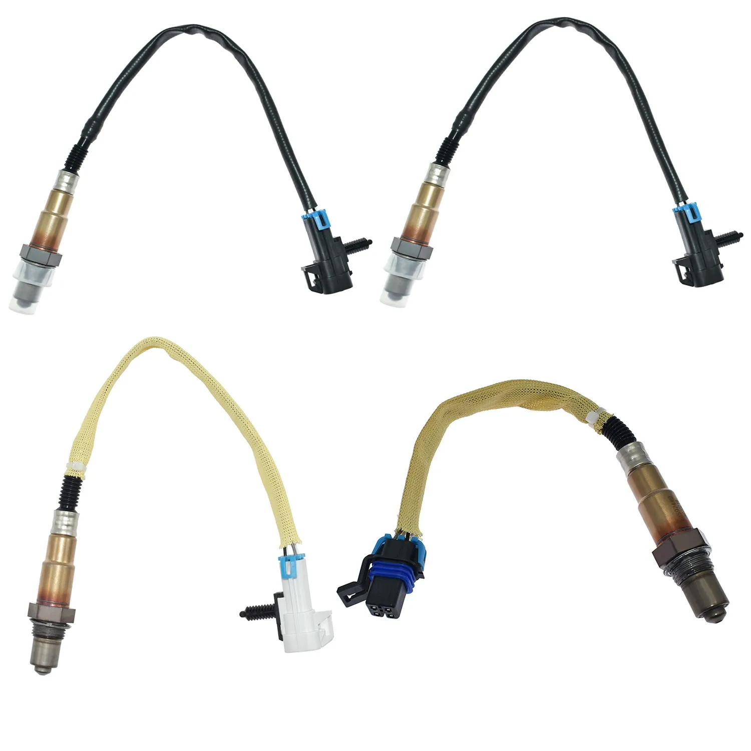 Oxygen sensor 12597449+12594935P2+12616202 Sensor Set (4pcs) for GM Vehicles - Improve Performance & Fuel Efficiency