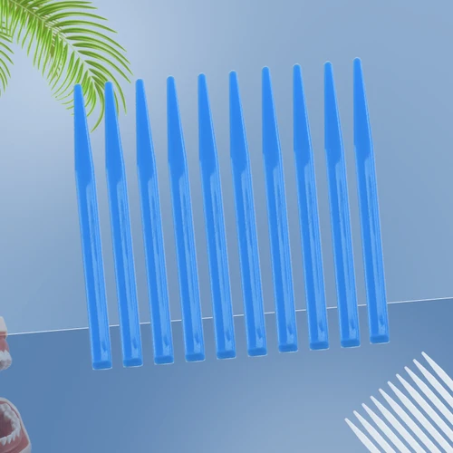 Imagen 2 del producto Cuchillo de mezcla desechable Dental, tazón de vidrio, espátula de mezcla de plástico, cemento en polvo, yeso, Material de mezcla, herramienta de laboratorio de dentista, 10 unids/bolsa