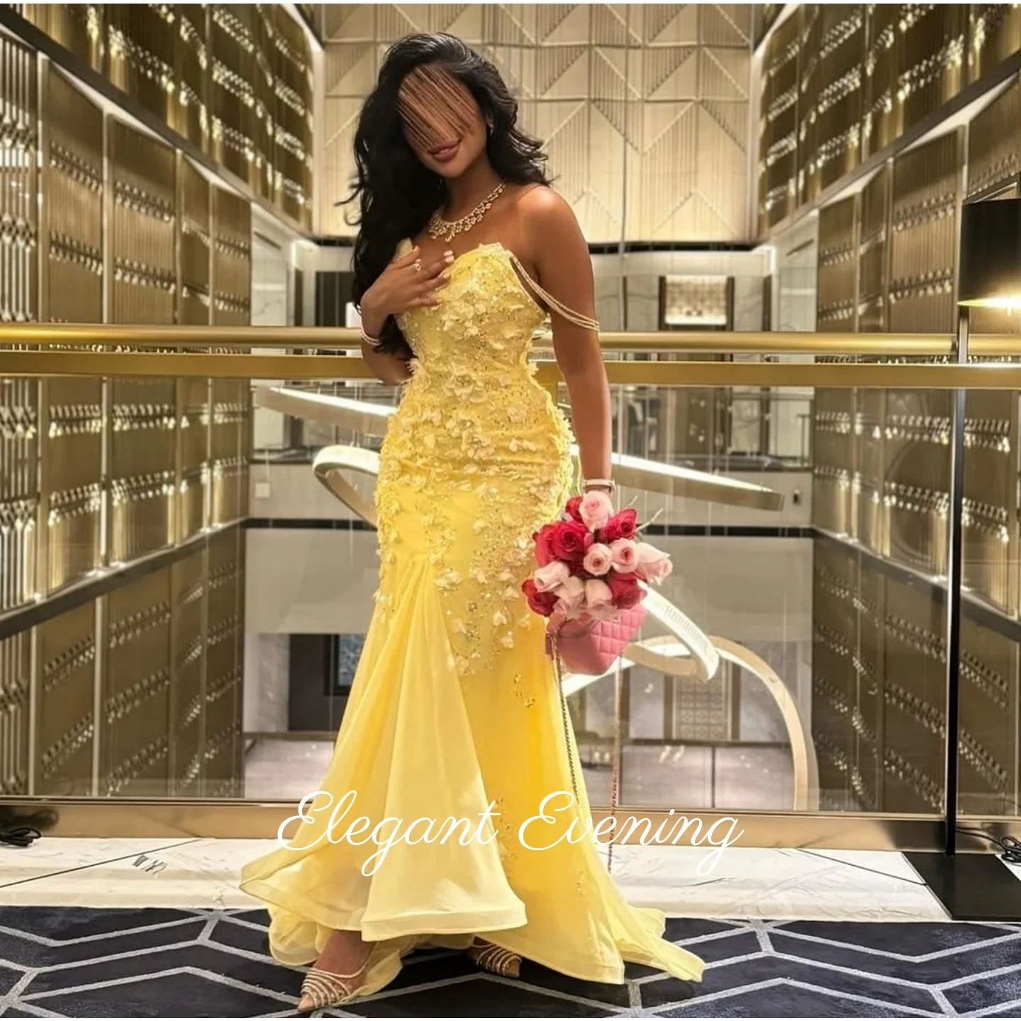 

Yellow Off Shoulder Prom Dresses Sequins Beadings Wedding Party Dresses Mermaid Evening Dresses Floor Length Customized 2025