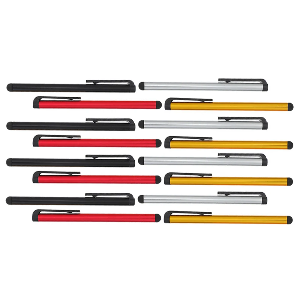 

16pcs Stylus Pen Set for Tablet Phone Universal Capacitive Touch Screen Pens Black Dark Red Each Soft Tip