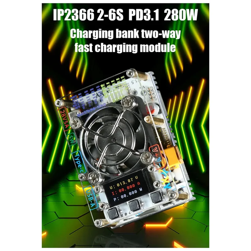 PD3.1 Modul Pengisian Cepat 18650 Modul Pengisian Cepat Li/Li-Iron 21700/18650 4S/5S