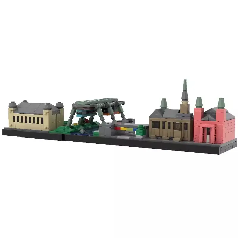 Bricklink Germany Ruhr Industrial Base City Skyline House Architecture Street View Sets Hamburg Hagen Hamm Building Blocks Toys