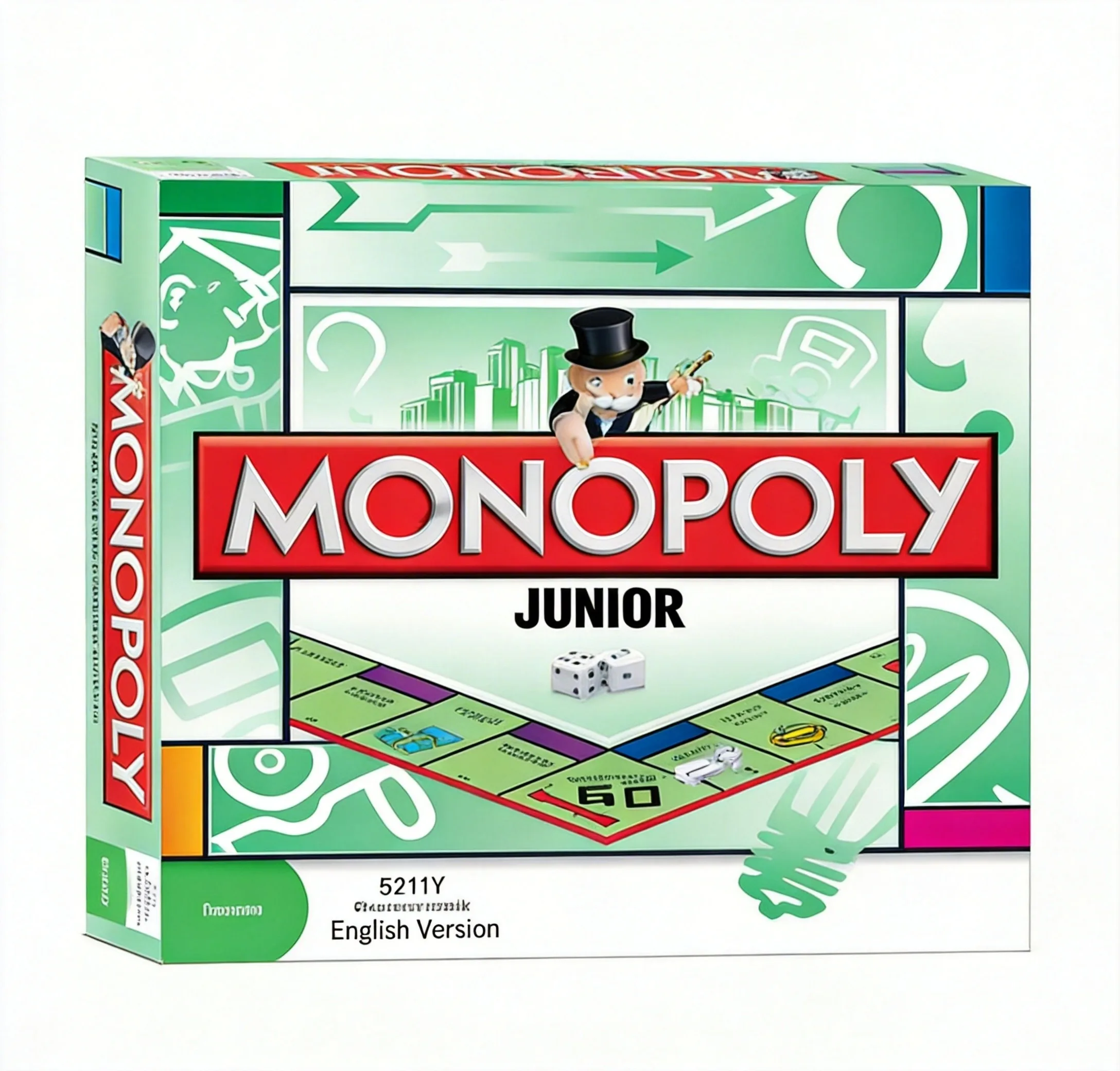 Hasbro Game Monopoly - Monopoly Junior Brettspiel - Hochwertiges Familien-Strategiebrettspiel