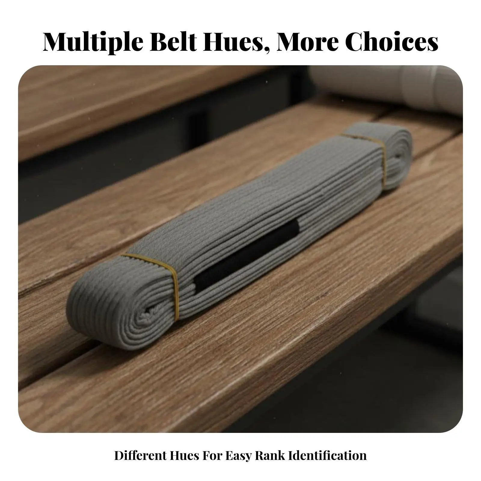 Durable Combative Arts Belt for Grapplers in All Typical Adult and Junior Rank Colors for Sparring