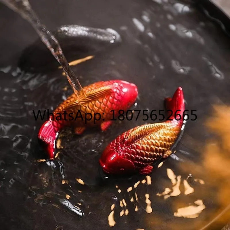 There are fish tea pets every year that can be raised and discolored tea table decorations of high quality