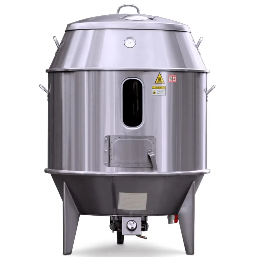 Horno de Gas para Pato de Pekín, 80/90/100 CM, Doble Acero Inoxidable, Comercial, para Asar Pato, Cordero, Cerdo y Pollo, Venta Caliente 2026