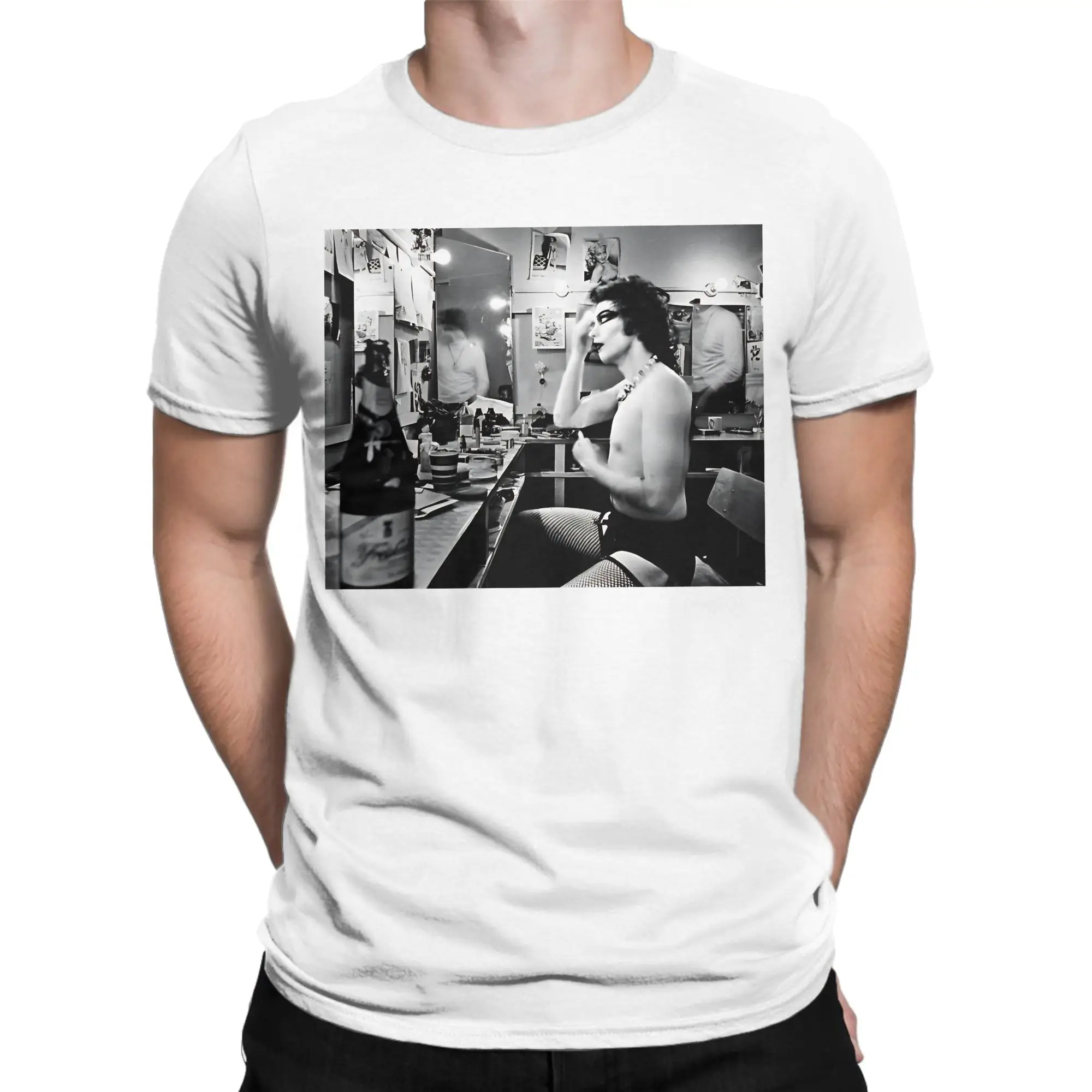 Horror Movie Frank N Furter Men Women's T Shirts The Rocky Horror Picture Show Funny Tees T-Shirts Pure Cotton Printed Tops