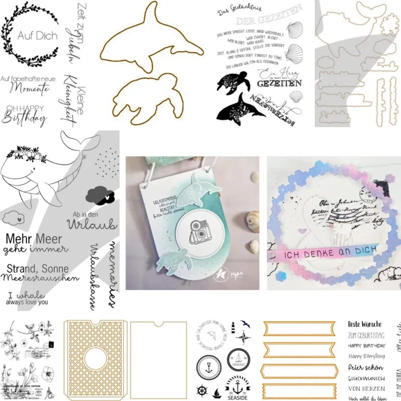 More Sea Tides Stamp And Dies New Arrival 2026 Scrapbook Diary Decoration Stencil Embossing Template DIY Greeting Card Handmade