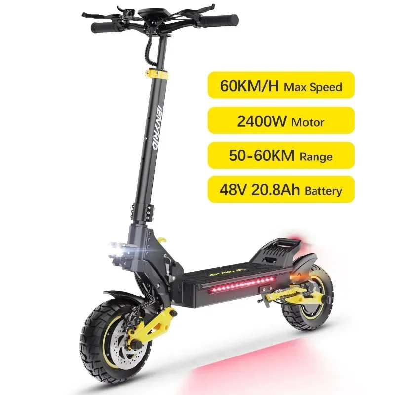 

10-inch 20.8ah 2400w adult electric foldable scooter
