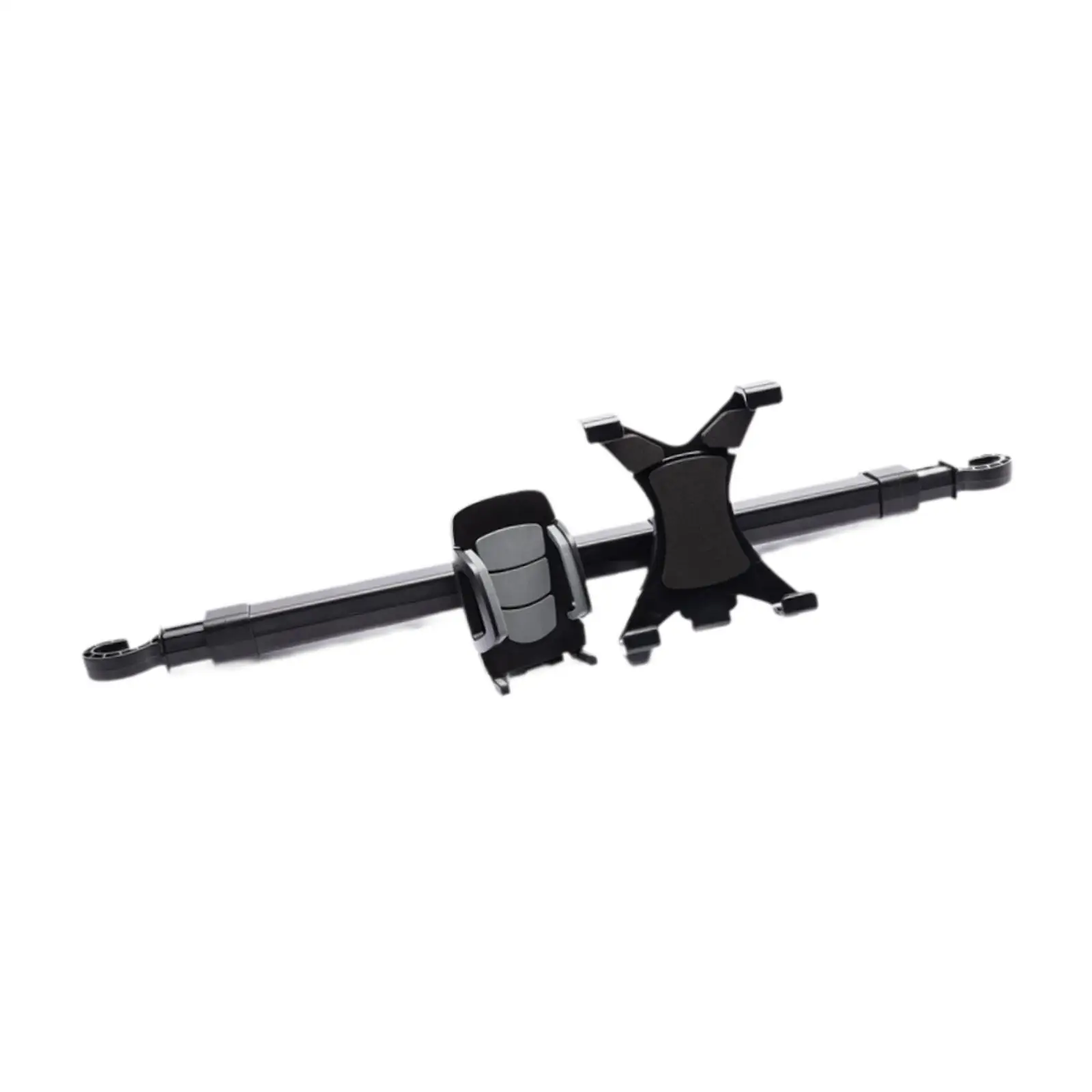 Car Backseat Tablet Holder Phone Mount 2 in 1 Stretchable 53-72 CM ABS Material 360 Rotation for 3.5-10 Inch Devices