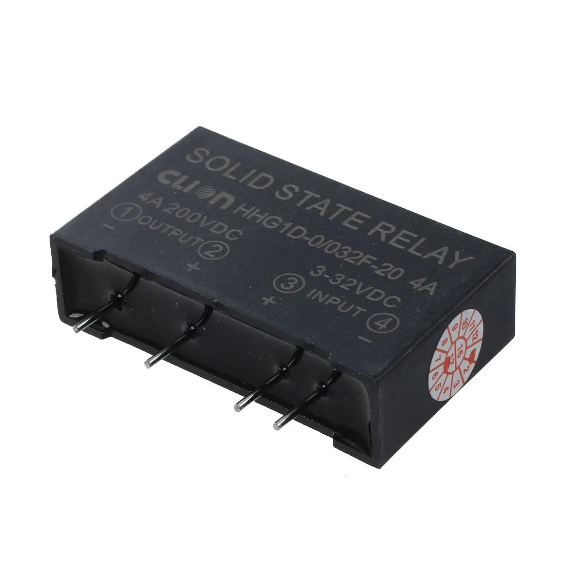 Ingang 3-32V Dc Uitgang 4a 200V Dc 4 Pin Pcb Solid State Relais HHG1D-0/032f-20