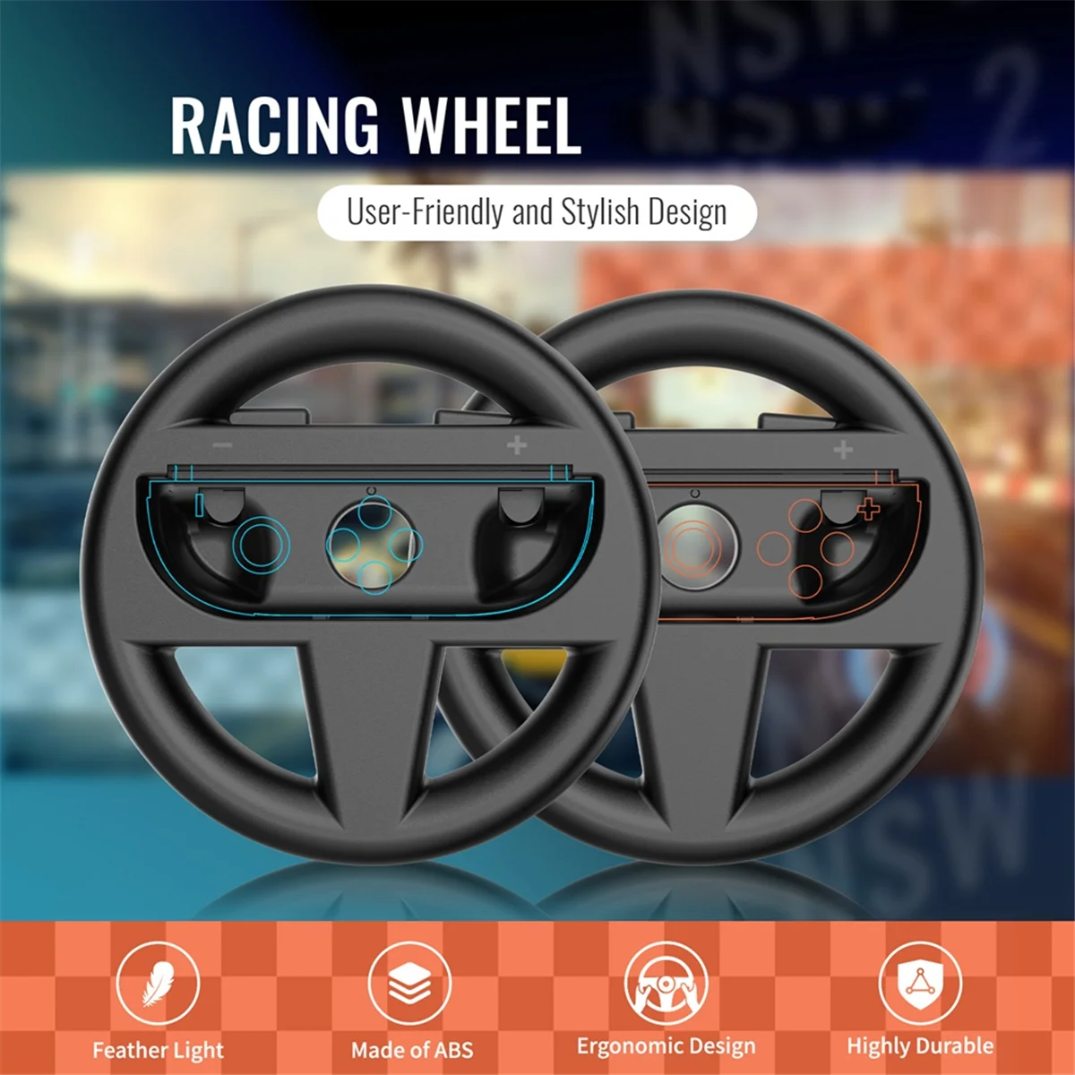 A17I Sinistra Destra Gioco Volante Controller Maniglia Supporto Grip JoyCon Controller Gamepad per A