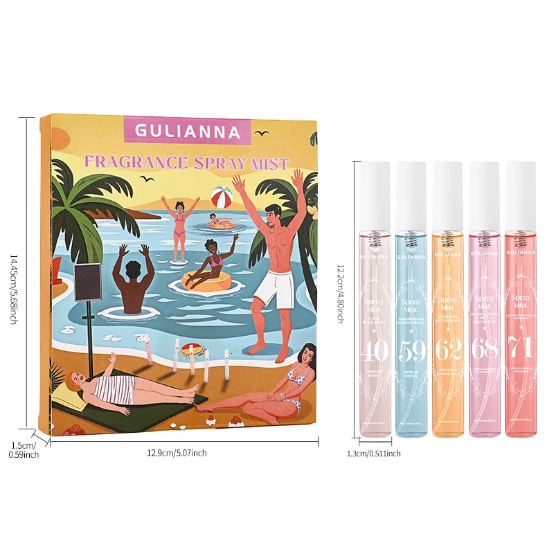 مجموعة العطور الرقمية البرازيلية والعلاج العطري مكونة من 5 بخاخات للجسم، وعطر يدوم طويلاً، وخالية من الكحول #6