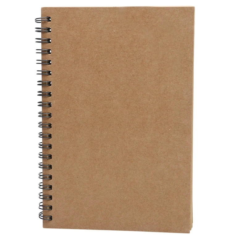 

Reeves Retro Spiral Bound Coil Sketch Book Blank Notebook Kraft Sketching Paper