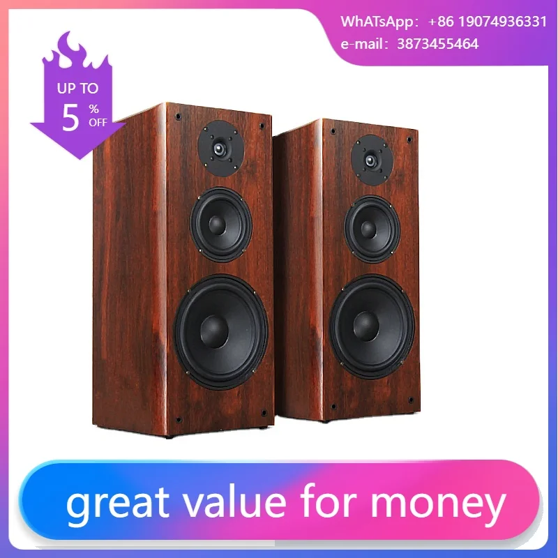 

200W 8 Inch Bookshelf Speakers 7ohm Passive Fever Hifi Surround High Fidelity Home Audio Music Sound Amplifiers Speaker