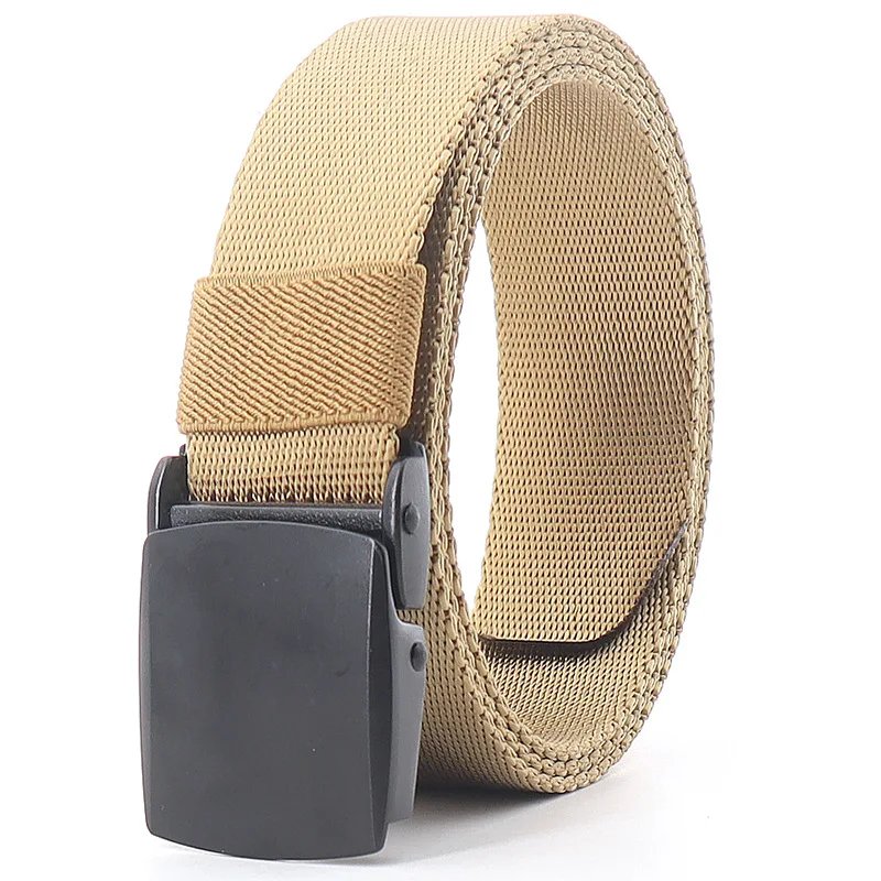32mm Lightweight Nylon Webbing Casual Belt With Zinc Alloy Buckle Fashion Waistband For Men Women Students Outdoor Sports Jeans