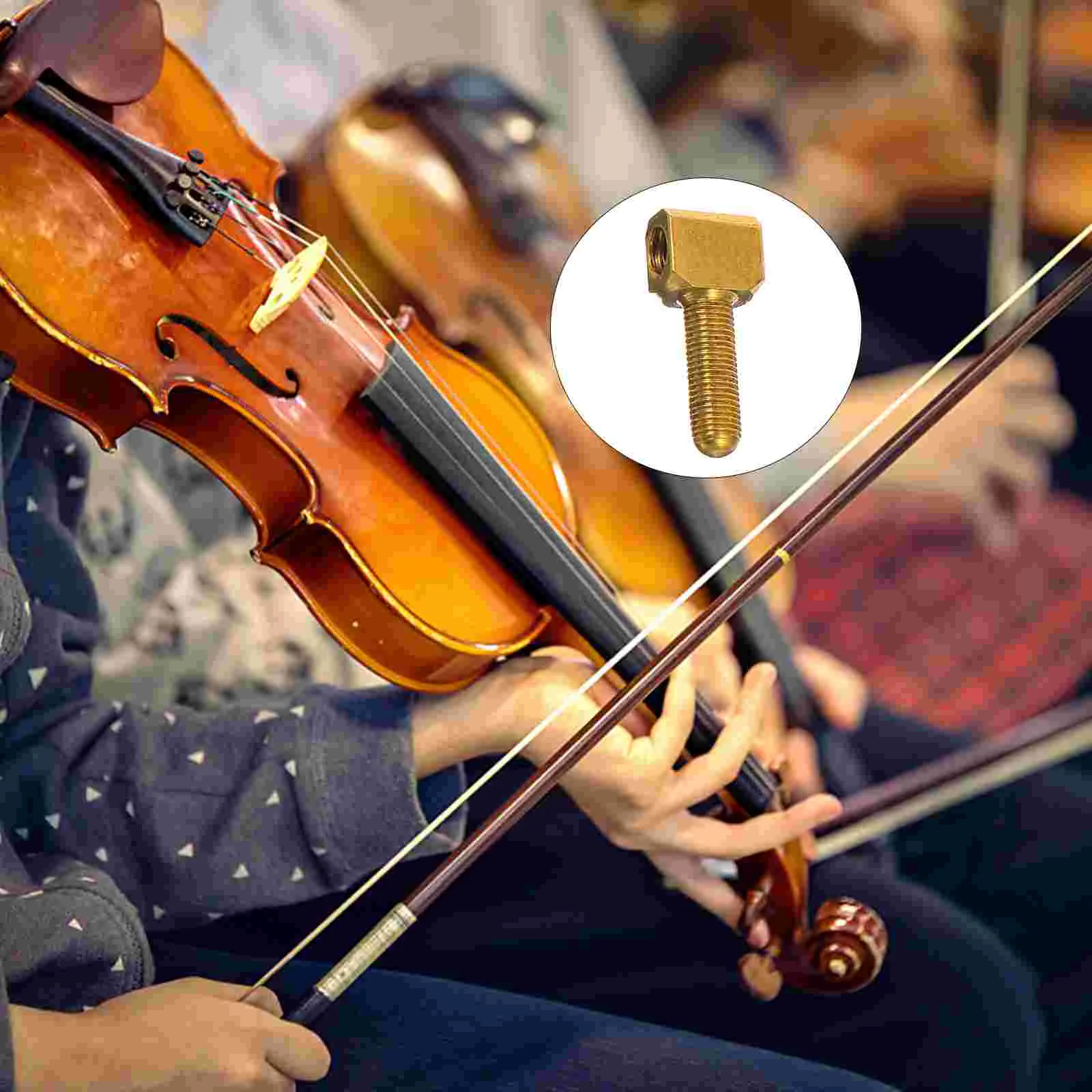 Violin Screw String Instrument Bow Frog Screw Accessories Frog Part Metal Practical Cello Bow Frog Screw Accessory Violin Bow