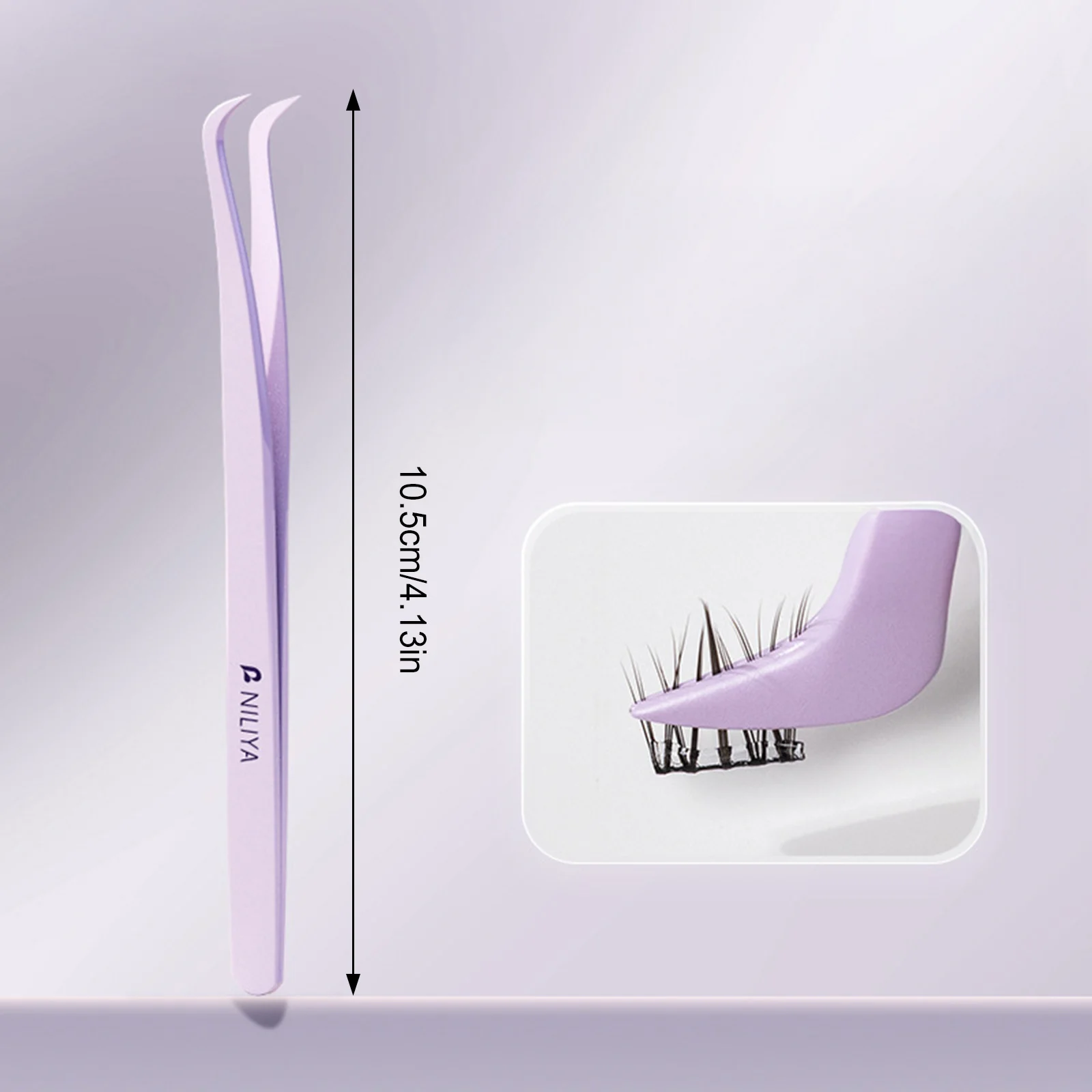 Pince à faux cils antistatique, outils professionnels pour cils, pince à plumes dorées pour Extensions de cils, outils de beauté