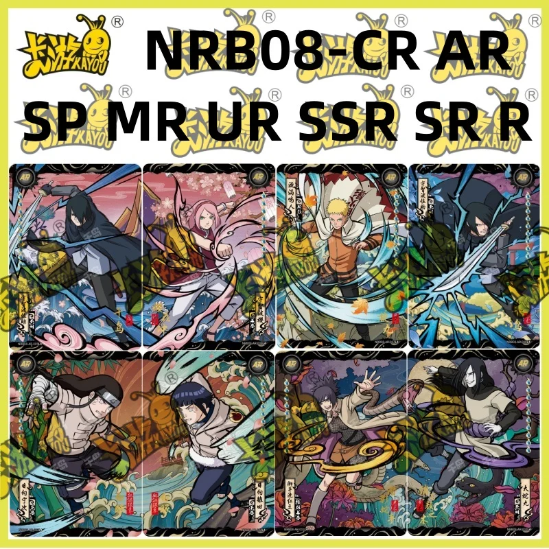 

2025 KAYOU Anime Original Naruto Cards T2W8 Chapter Of The Added AR CR SP MR Ninja World Collection Cards Toy For Children Gift
