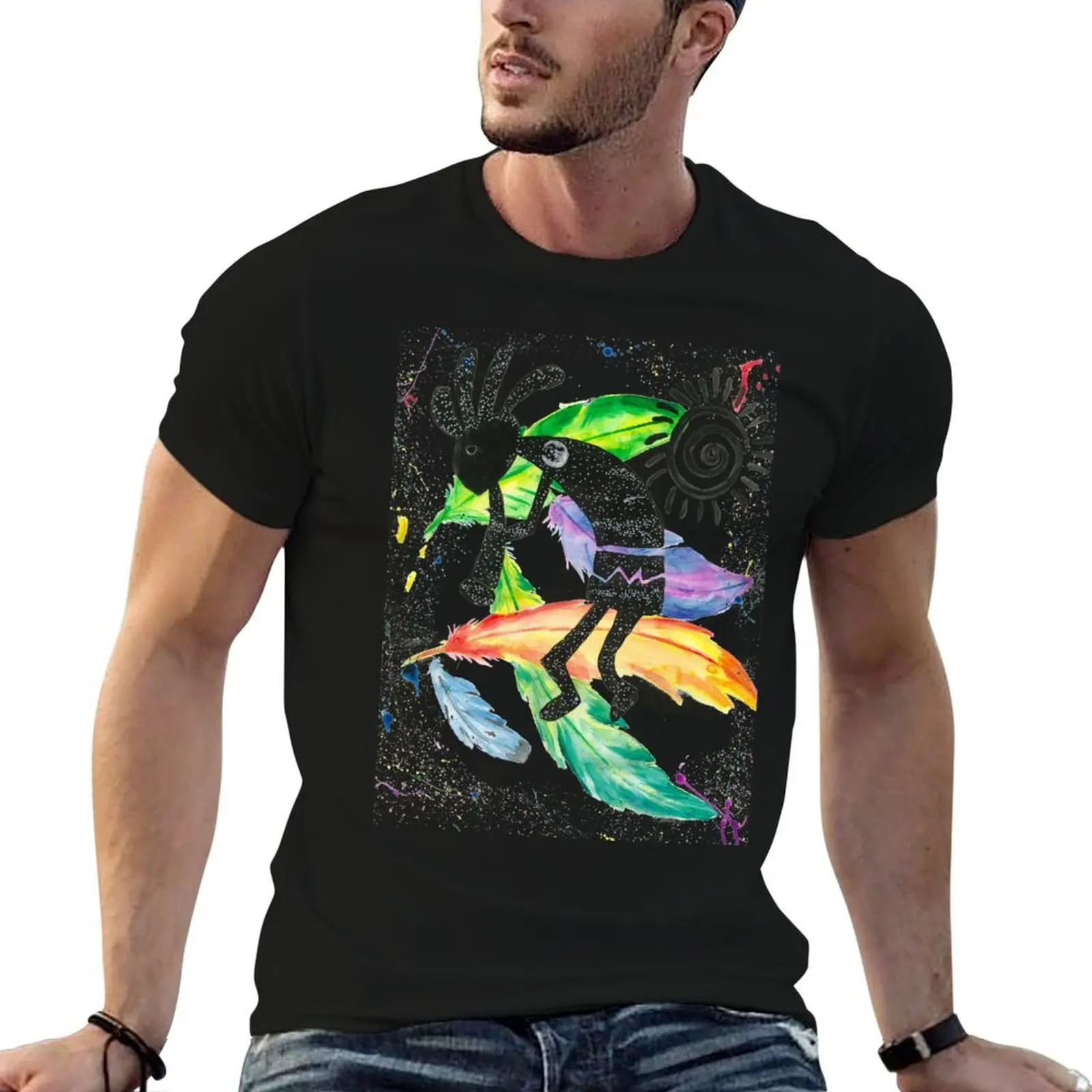 Kokopelli2 T-Shirt quick drying sports fans mens t shirts pack