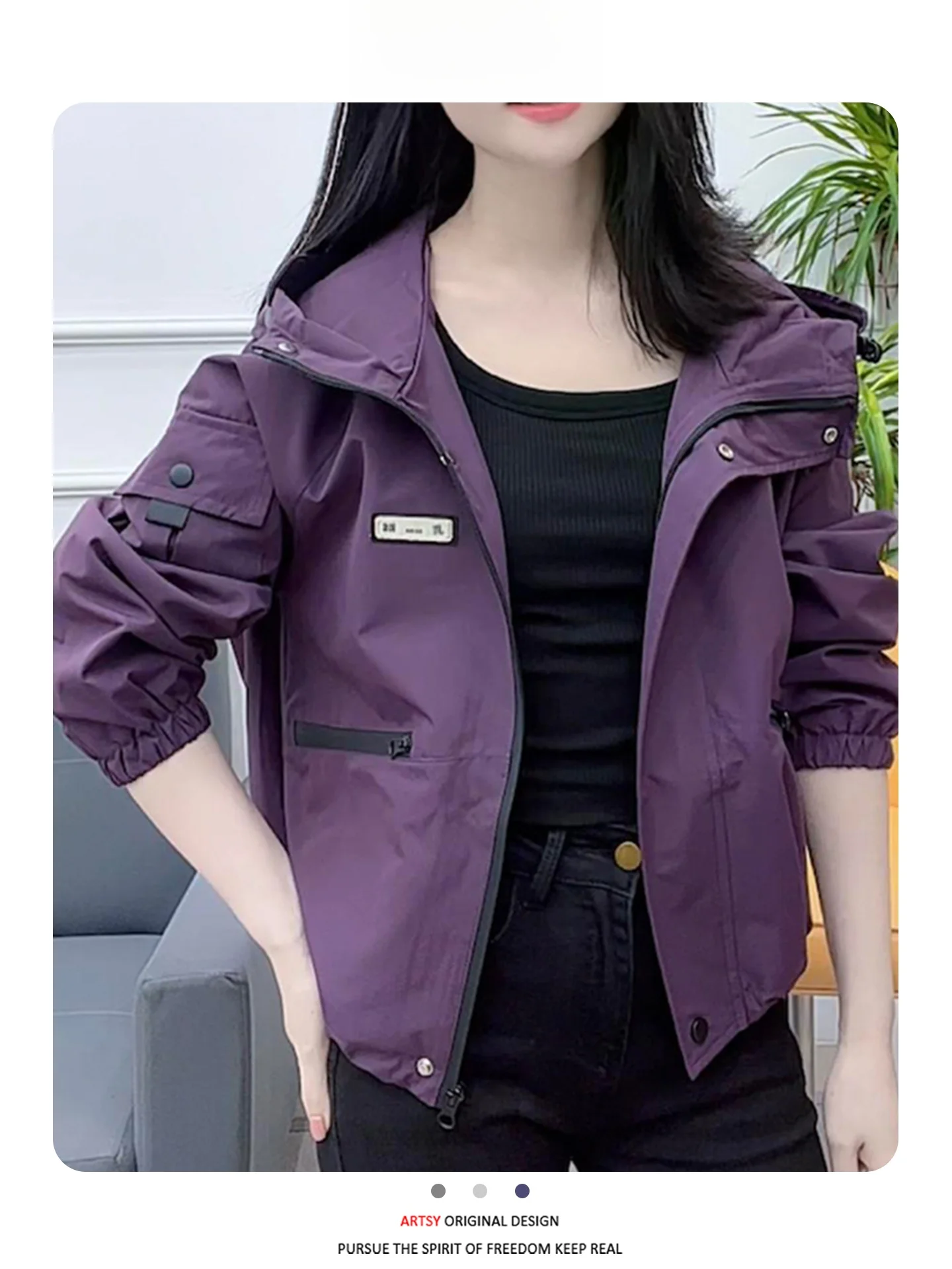 

Повседневная бейсбольная куртка-жакет для женщин, весна-осень, новая, с капюшоном, теплая верхняя одежда для дам, большие размеры