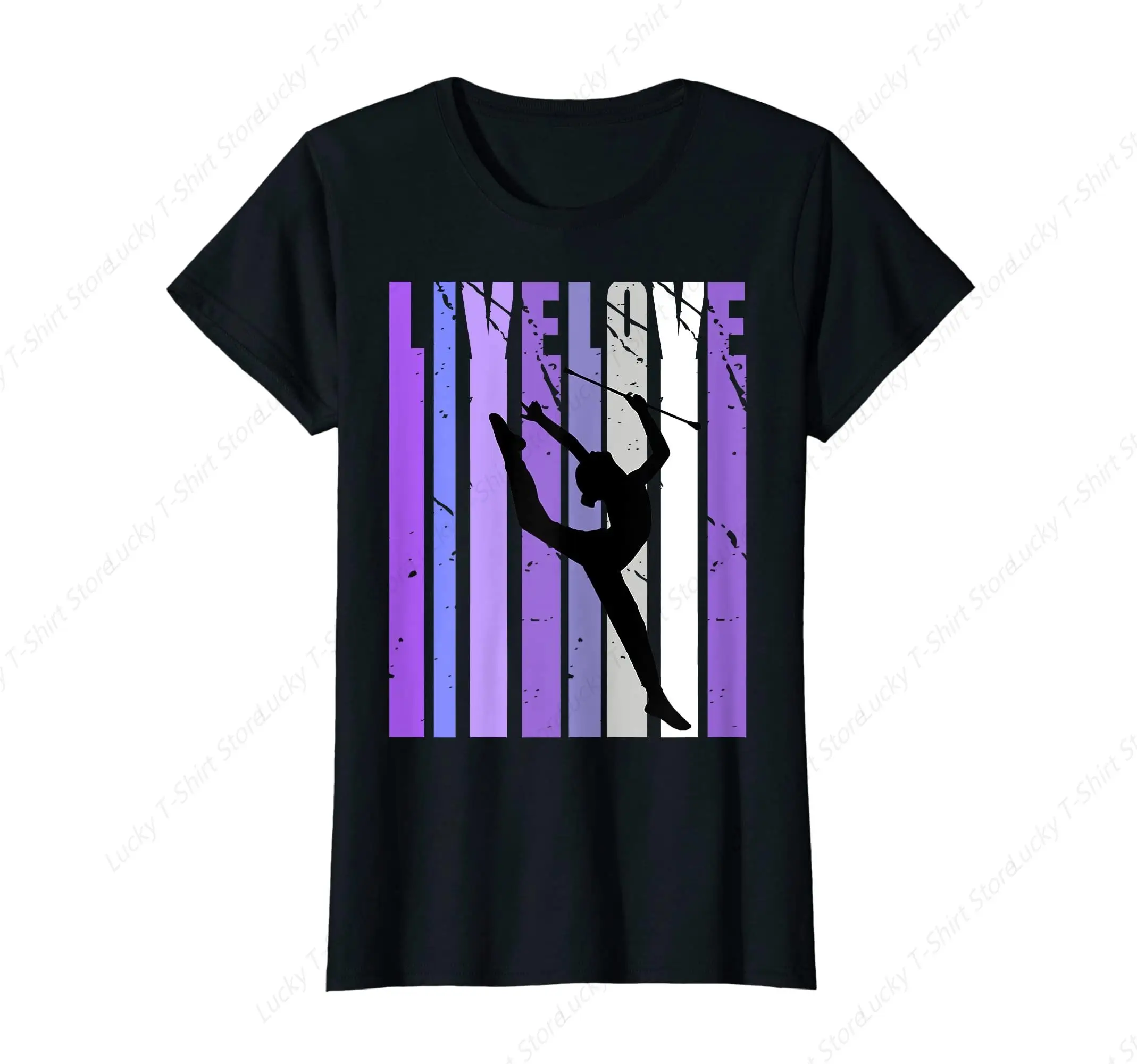 Retro Vintage Sun Gymnastics Workout - Colorful Gymnast Gift T-Shirt