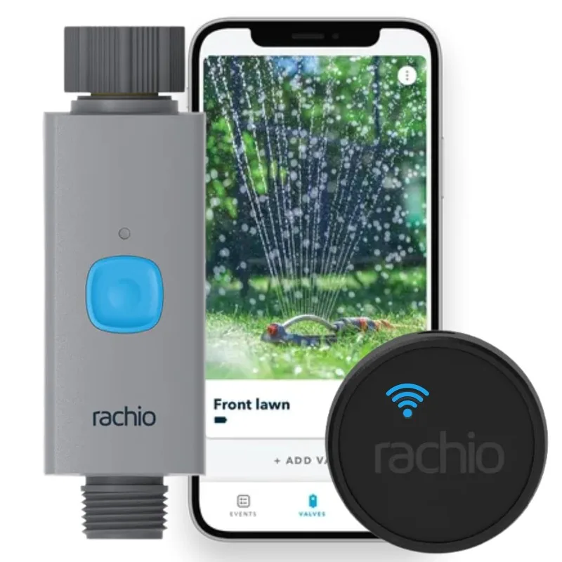 

Rachio Smart Hose Timer with WiFi Hub for Outdoor Watering | Easy Faucet Install, Automate Water & Sprinkler Schedules for Lawn