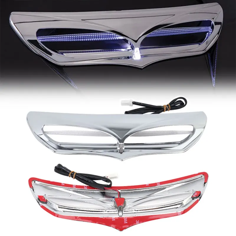 

Motorcycle Front Fairing Vent Accent Cover Chrome For Harley Touring Electra Street Glide 2014-2022 Accessories