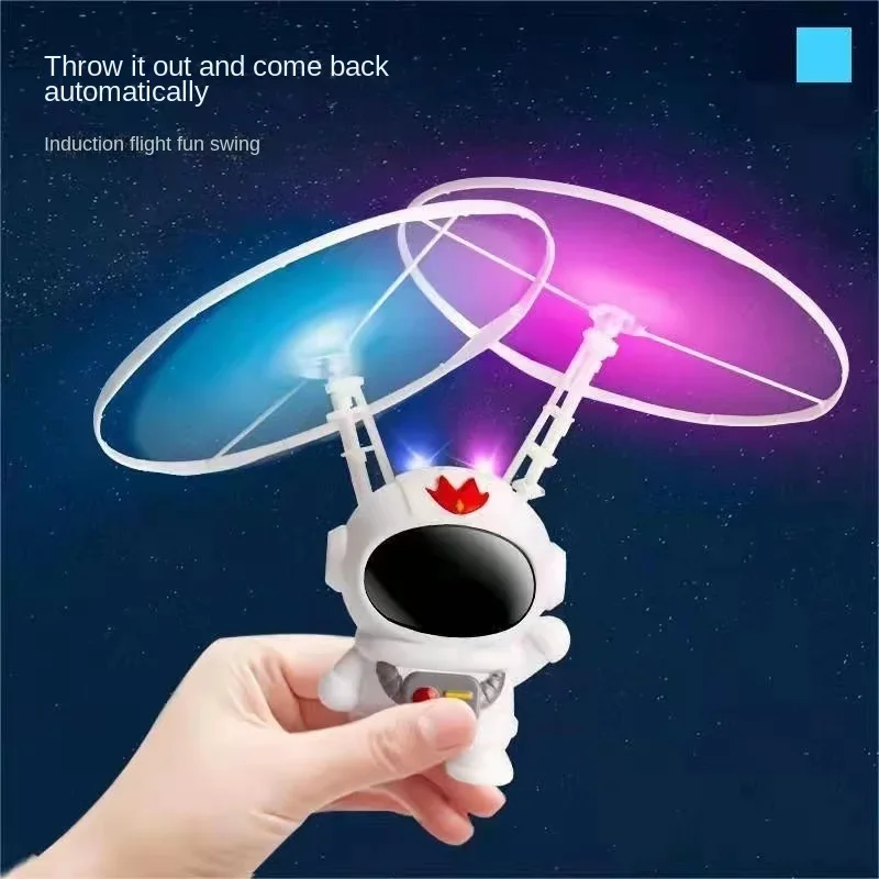 Suspended Luminescent Astronaut Induction Vehicle Children\'s Hand Controlled Induction Flight Robot Return To Suspension Toy