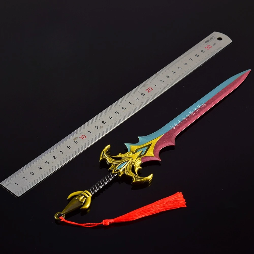 30CM Fengshen douze épées périphériques Zhu Xian épée métal artisanat armes modèle à collectionner bureau ornement cadeaux créatifs jouet