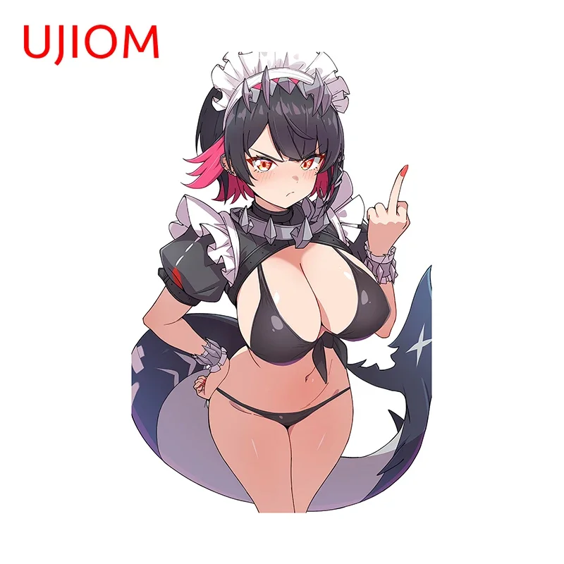 UJIOM Seductive Big Chest Ellen Joe Zenless Zone Zero Wall Sticker Shark Tail Fashion Decal Room Decoration Accessories