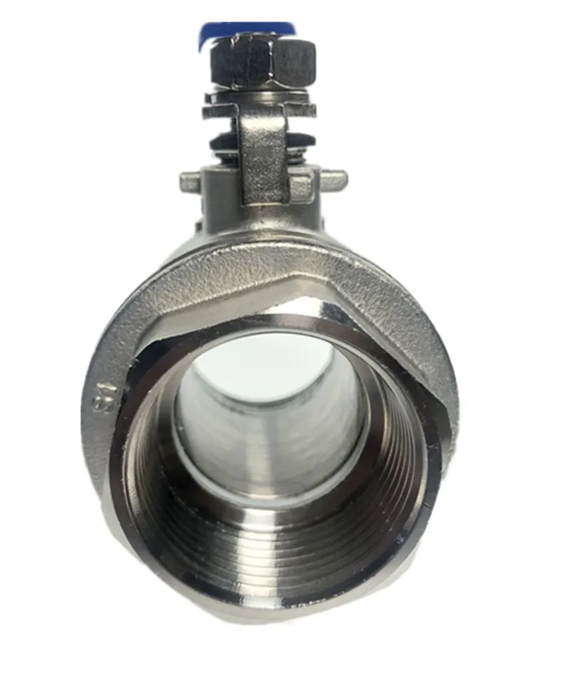 Female Straight Two-pieces Full Ports 304 Stainless Steel Ball Valve