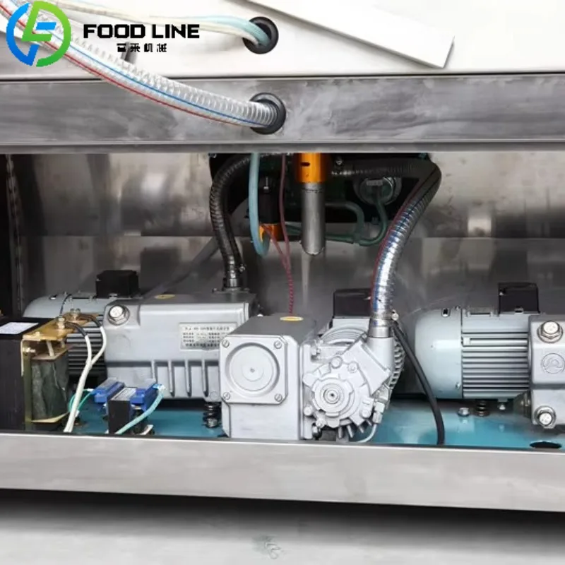 Máquina de embalagem a vácuo de câmara dupla de alta precisão para preservação de alimentos em grãos de café