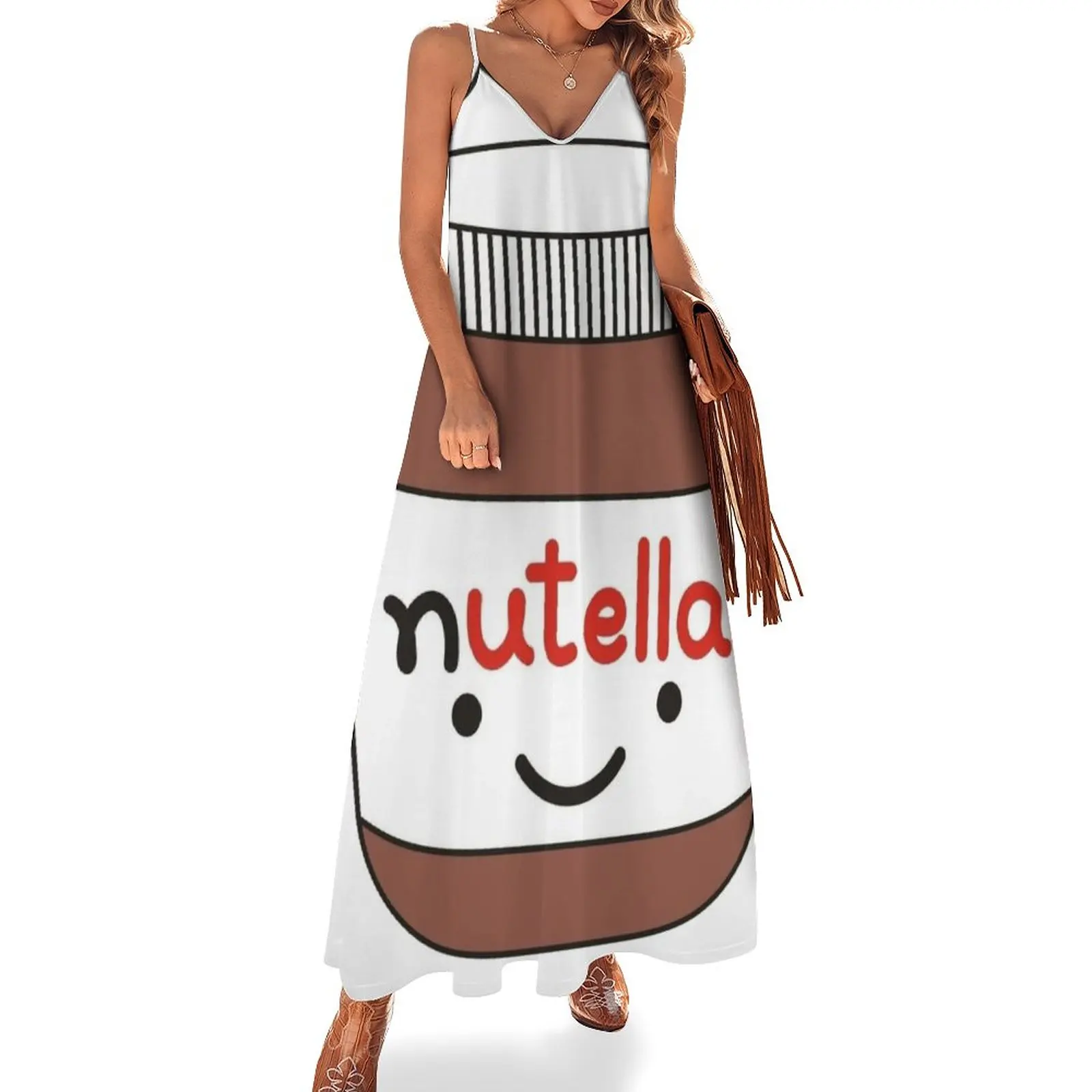 

New Nutella Sleeveless Dress beach outfits for women dress women summer woman dress party dresses woman