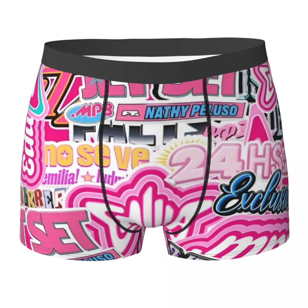 

Розовое нижнее белье Emilia Mernes Mp3, шорты-боксеры с принтом музыкального альбома, популярные мужские трусы, дышащие шорты, трусы, идея подарка