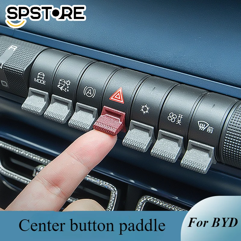 

For BYD Dolphin Seagull Car Central Control Button Paddle Air Conditioning Gear Aircraft Button Sticker Knob Switch Accessories