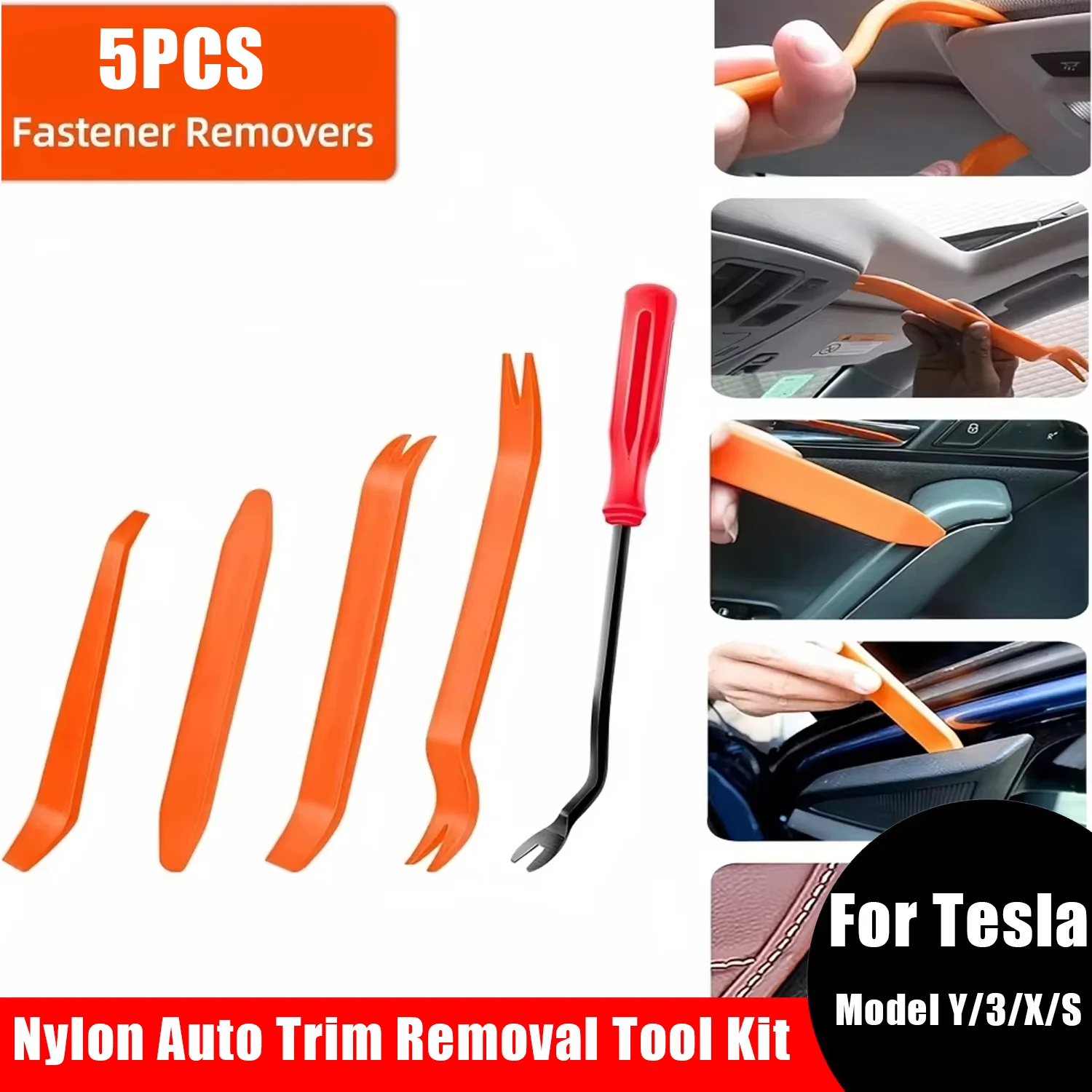 For Tesla Model 3 Highland Car Door Lights Car Trim Removal Tool Kit Auto Clip Removal Pry Tool Model Y Model 3 Model S Model X