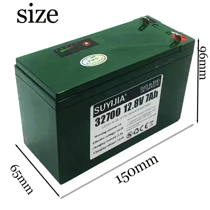 New 4S1P 32700 Power Lithium Battery Pack 12.8V 7000mAh 4S 7A Suitable for Electric Bicycles Electric Boats Electric Sprayers