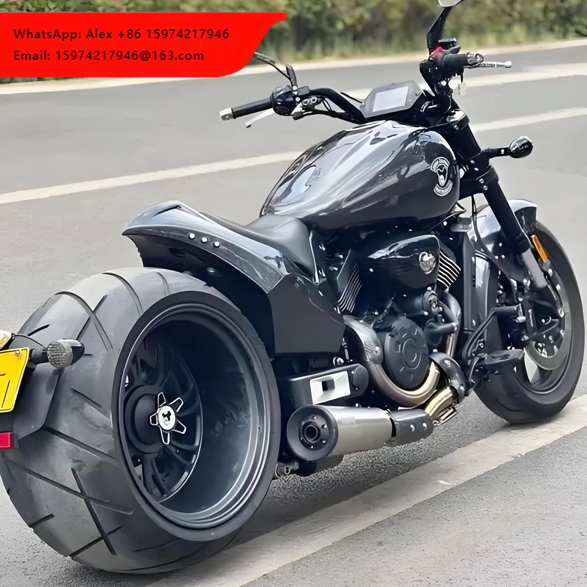 Jianshe1 King Wolf 800 800cc Cruiser: 360mm Wide Tire & Aggressive Muscular Styling