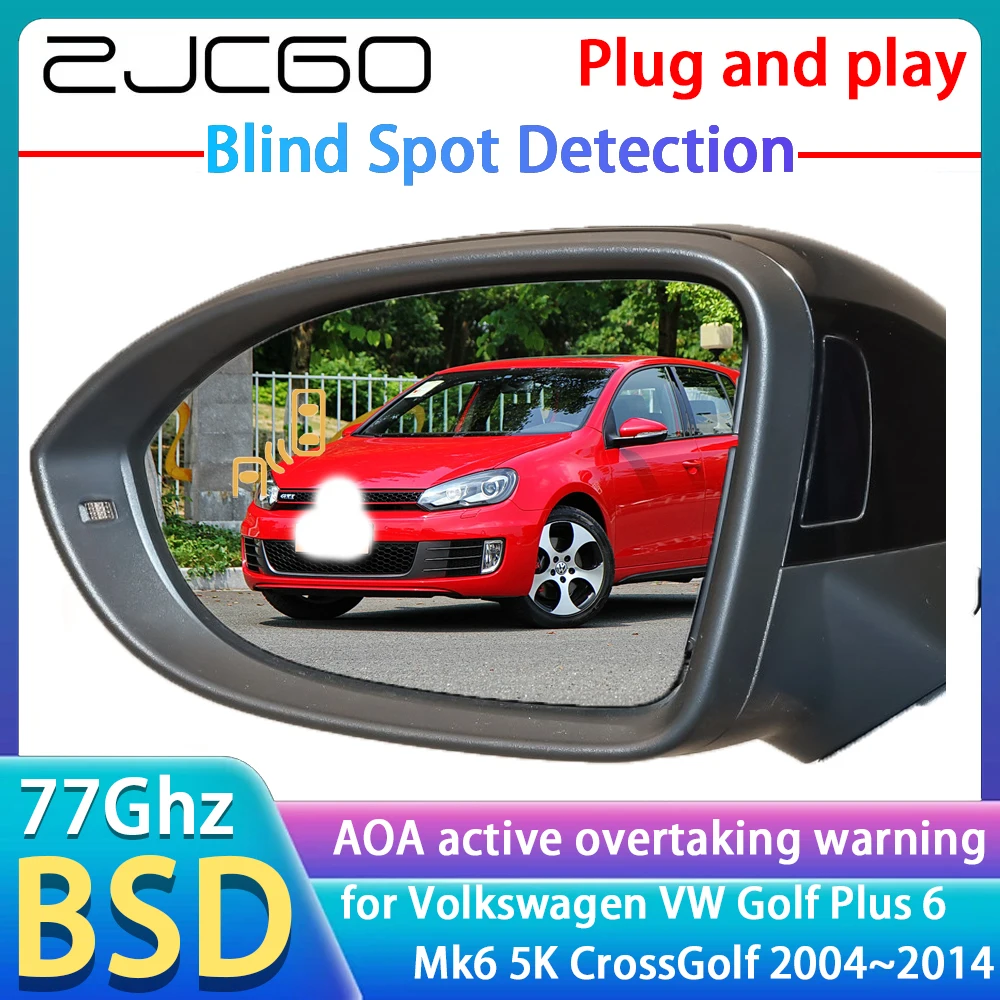 

77GHz Radar Detector BSD Blind Spot Detection Alert Mirror Assistance Accessories For Volkswagen VW Golf Plus 6 Mk6 5K CrossGolf